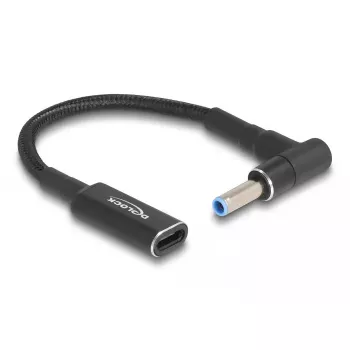 Adapter cable DeLOCK USB Type-C female to HP 4.5 x 3.0 mm male 90° angled 15 cm