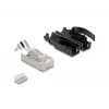 DeLOCK RJ45 Modular plug Cat.6A 25 pcs set strain relief robust bend protection