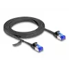 Network Cable DeLOCK RJ45 Flat Patch Cable plug to plug Cat.6A 2 m black