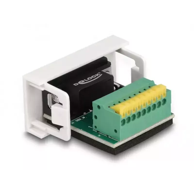 DeLOCK Easy 45 Module D-Sub 9 pin male to Terminal Block 22.5 x 45 mm
