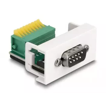 DeLOCK Easy 45 Module D-Sub 9 pin male to Terminal Block 22.5 x 45 mm