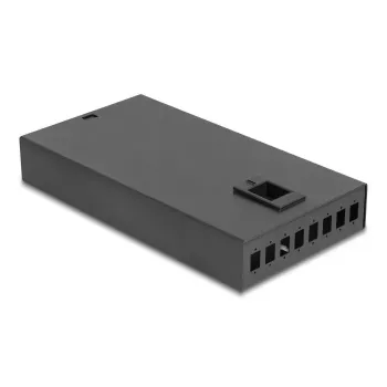 Network Cable DeLOCK Optical Fiber Desktop Terminal Box 8 Port SC Simplex Black