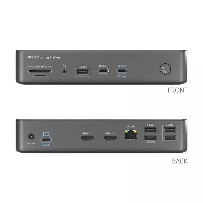 Laptop Dock PureLink VL-D200 Wired Grey USB Power Delivery HDMI 2.0