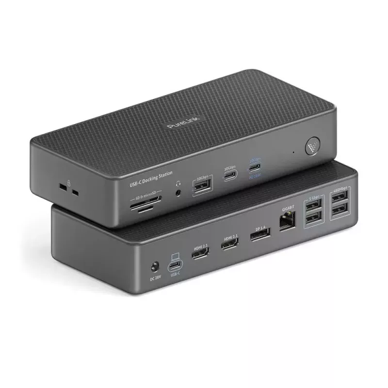 Laptop dock PureLink VL-D220 Wired USB 3.2 Gen 2 Type-C Grey