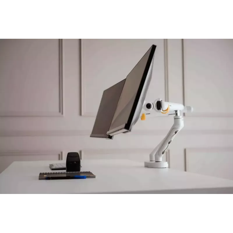Desk BakkerElkhuizen BE Flexible Dual 88.9 cm White Clamp Mount 20 kg