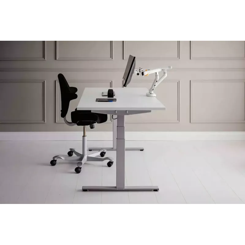 Desk BakkerElkhuizen BE Flexible Dual 88.9 cm White Clamp Mount 20 kg