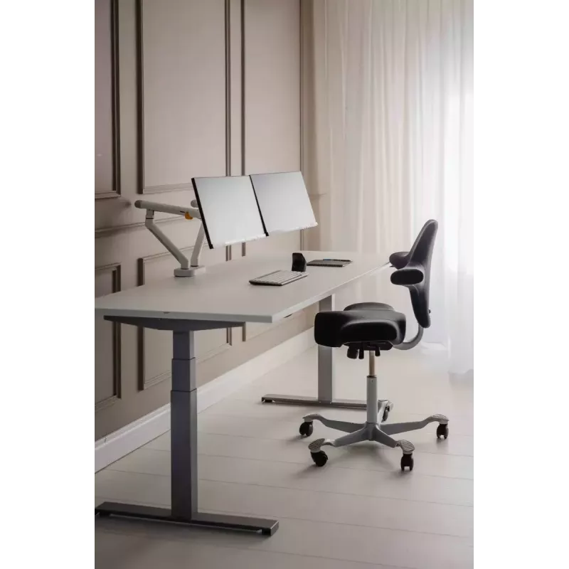 Desk BakkerElkhuizen BE Flexible Dual 88.9 cm White Clamp Mount 20 kg