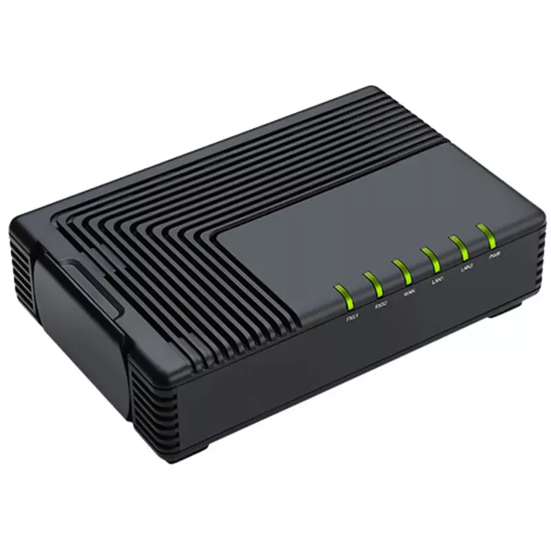 Analog Telephone Adapter (ATA) Auerswald FTA5102E2 — 2 ports, G.711a/u, G.729A/ab, DC power, black