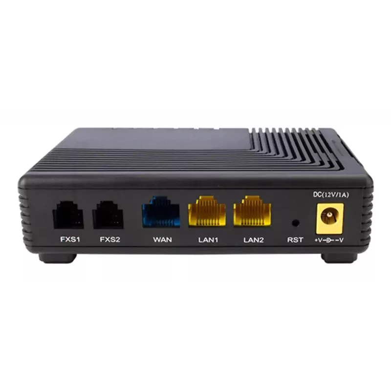 Analog Telephone Adapter (ATA) Auerswald FTA5102E2 — 2 ports, G.711a/u, G.729A/ab, DC power, black