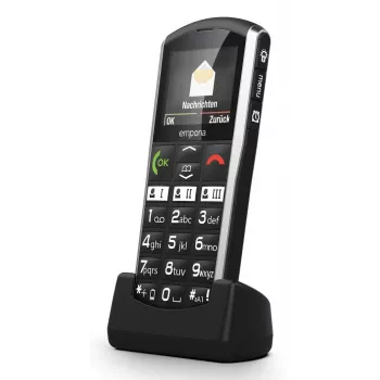 Smartphone Emporia SIMPLICITY-LTE 5.08 cm (2 inch) 1200 mAh Black, Silver