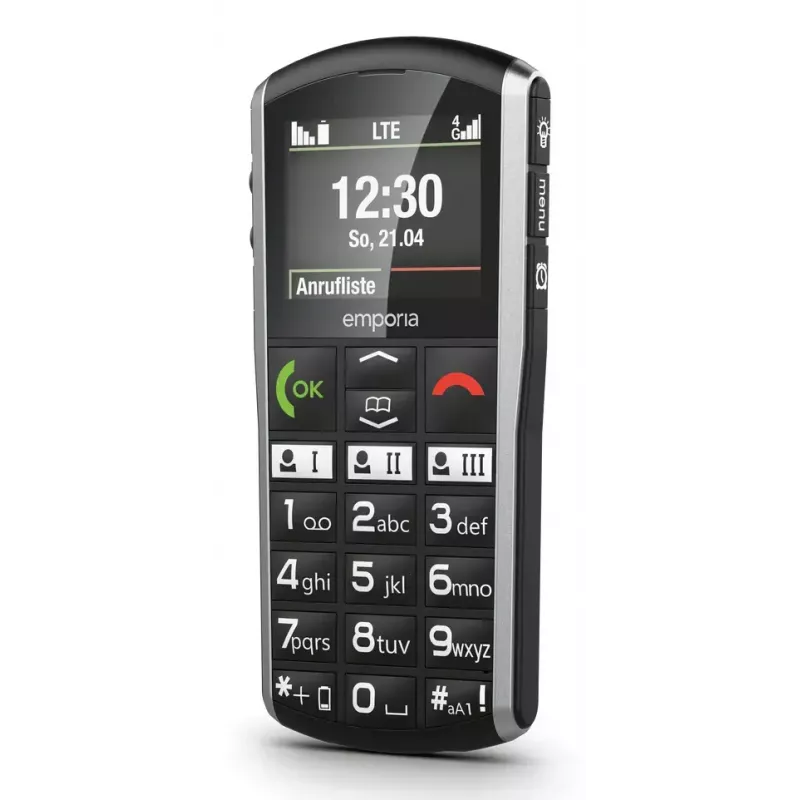 Smartphone Emporia SIMPLICITY-LTE 5.08 cm (2 inch) 1200 mAh Black, Silver
