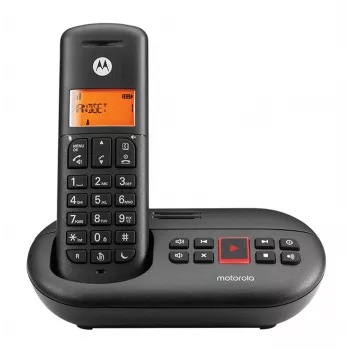 DECT telephone Motorola E211 Caller ID Black Wireless handset