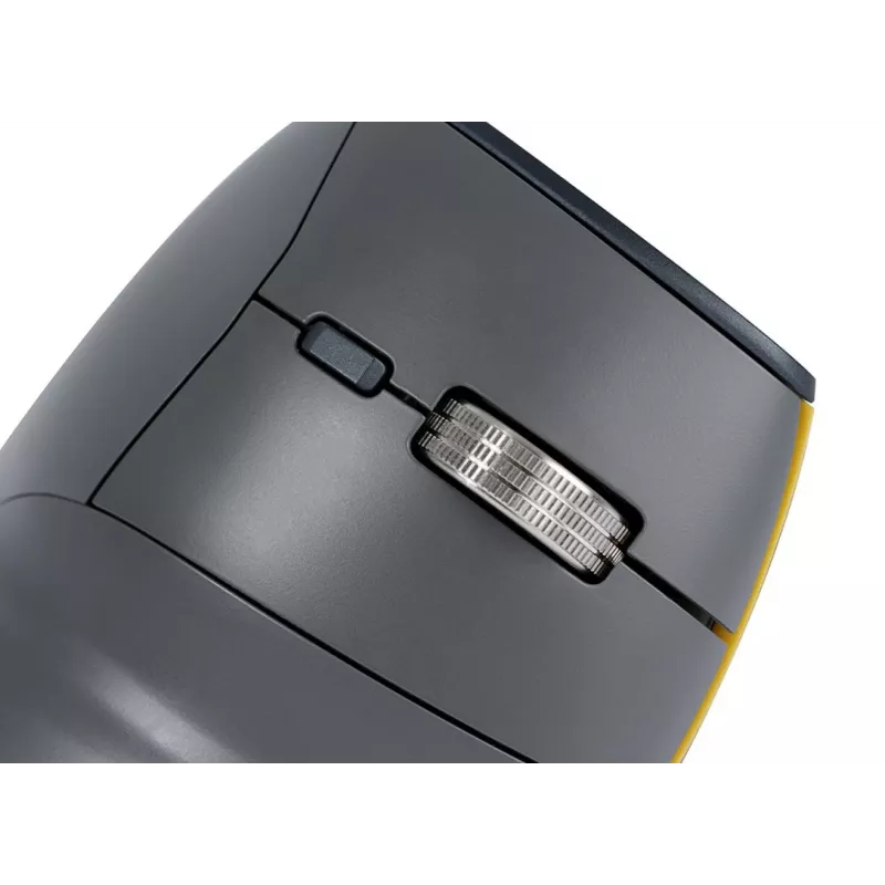 BakkerElkhuizen FastForward mouse, Right-hand, Vertical design, Optical, RF Wireless + Bluetooth + USB Type-C, 500 DPI, Grey