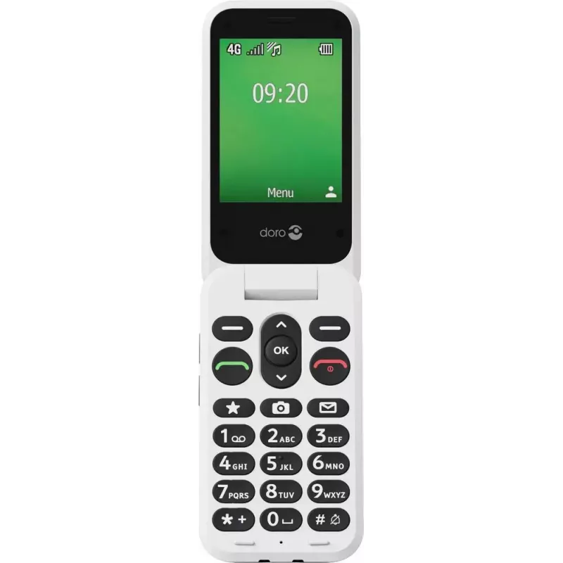 Feature phone Doro Leva E22 2.8 inch 0.3 MP Black White