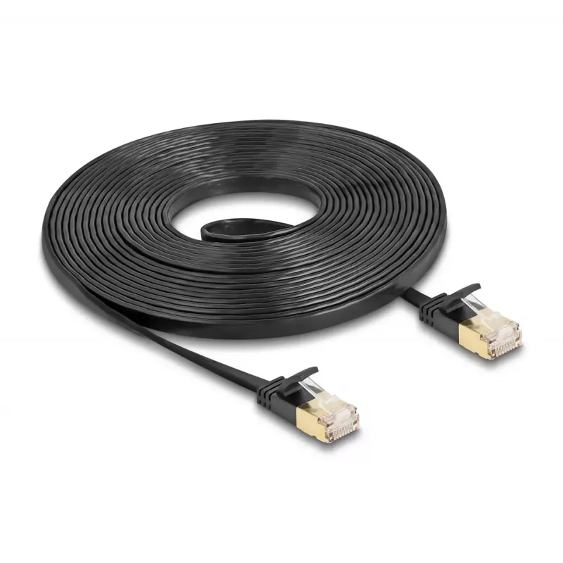 Network Cable DeLOCK RJ45 Cat.6A plug to plug U/FTP 5m black