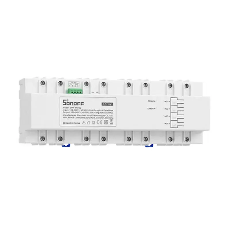 Smart switch Sonoff SPM-4Relay 4-channel Wi‑Fi relay module 4×20A