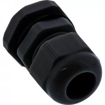InLine Cable Gland nylon IP68 3.5 - 6mm black 10 pcs., Neoprene, Nylon, Black, 43 g, 80 mm, 120 mm, 25 mm