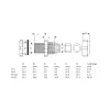 InLine Cable Gland Nylon IP68 3.5 - 6mm grey 10 pcs, Nylon, Grey, 43 g, 80 mm, 120 mm, 25 mm