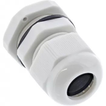 Cable gland InLine 6–12 mm nylon IP68 grey, pack of 10, external diameter 12 mm