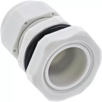 Cable gland InLine 6–12 mm nylon IP68 grey, pack of 10, external diameter 12 mm