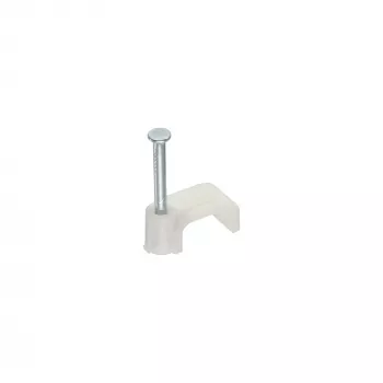 InLine 100 pcs. Pack Square Cable Clamp 10mm white