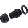 Cable gland InLine 44012B nylon IP68 for cables Ø6–12 mm, black, pack of 10