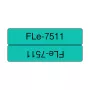 Brother FLE-7511 label-making tape Black on green