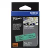 Brother FLE-7511 label-making tape Black on green