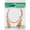 InLine cold device extension, C13 / C14, orange, 0.75m