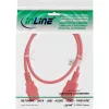 InLine cold device extension, C13 / C14, red, 0.75m