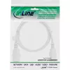 InLine power cable extension, C13 / C14, white, 0.75m