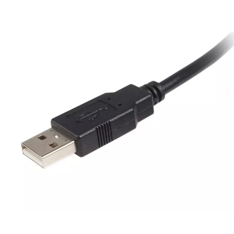 StarTech.com 0.5m USB 2.0 A to B Cable - M/M, 0.5 m, USB A, USB B, USB 2.0, Male/Male, Black