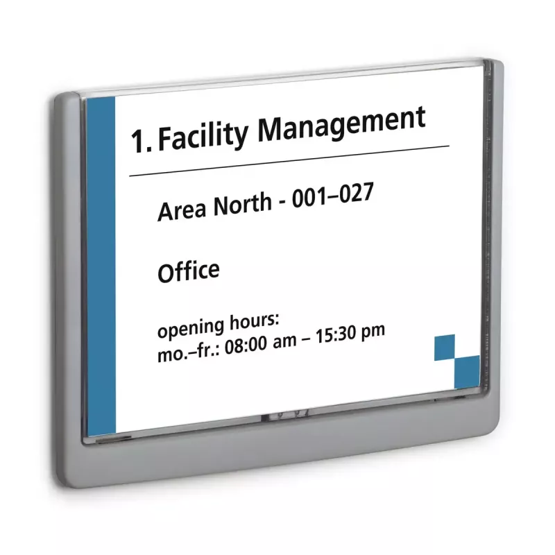 Sign holder Durable 486637 A5 Plastic Graphite