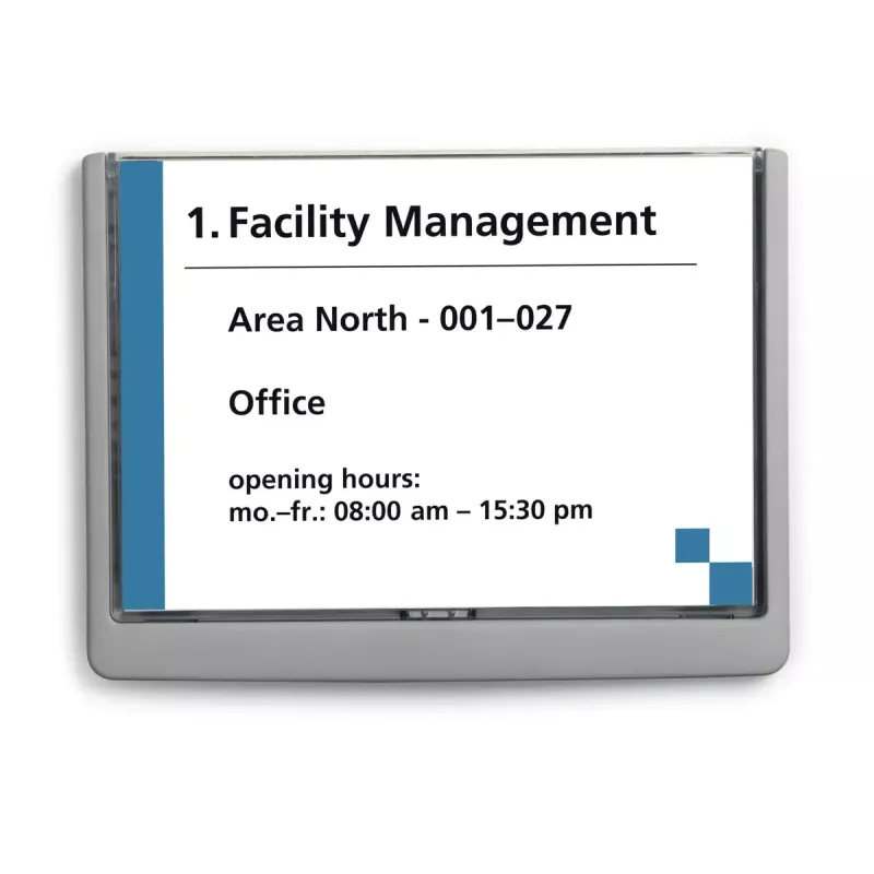 Sign holder Durable 486637 A5 Plastic Graphite
