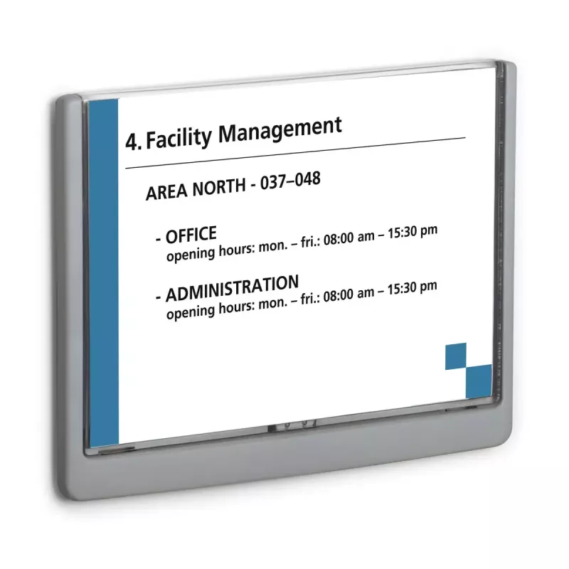 Sign holder Durable 486637 A5 Plastic Graphite