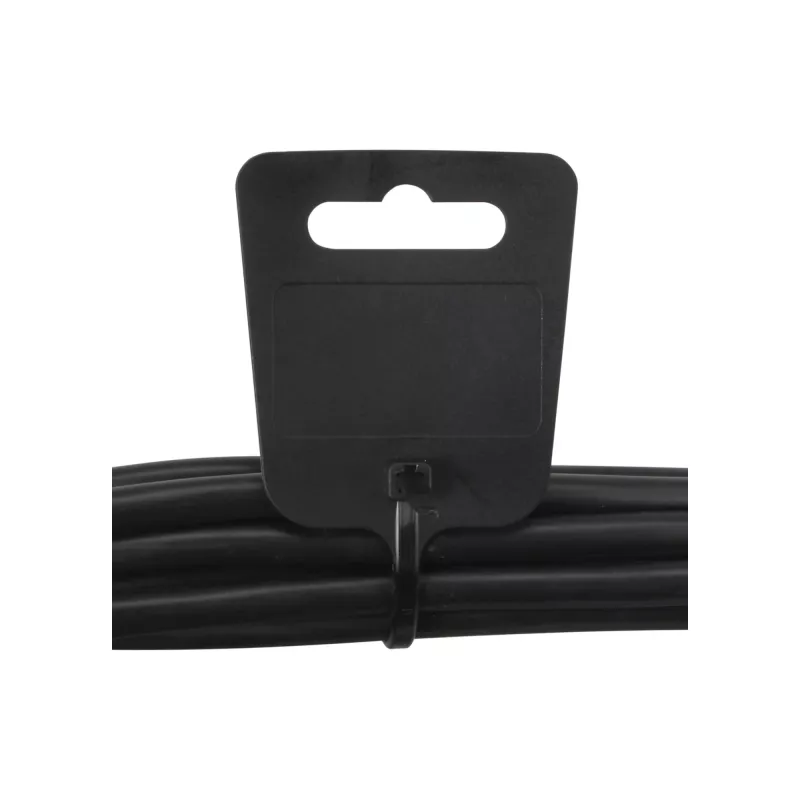 Cable marker ties InLine 200 mm x 5 mm, nylon, Eurohole, black, 100 pcs