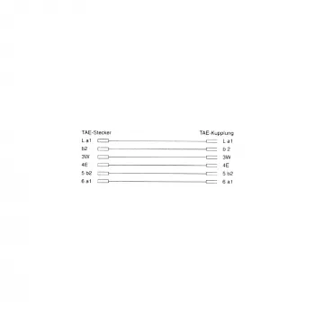InLine TAE-N Telephone Extension Cable TAE-N male / female 10m