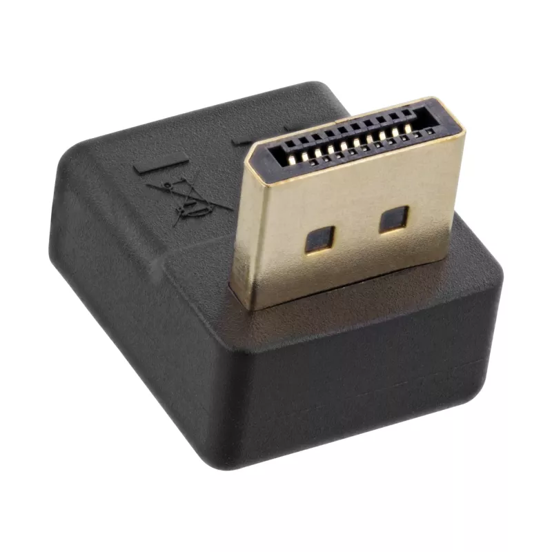 InLine DisplayPort Adaptor, DisplayPort male / female downward angled