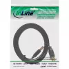 InLine USB 2.0 Flat Cable Type A male / female gold plated black 5m
