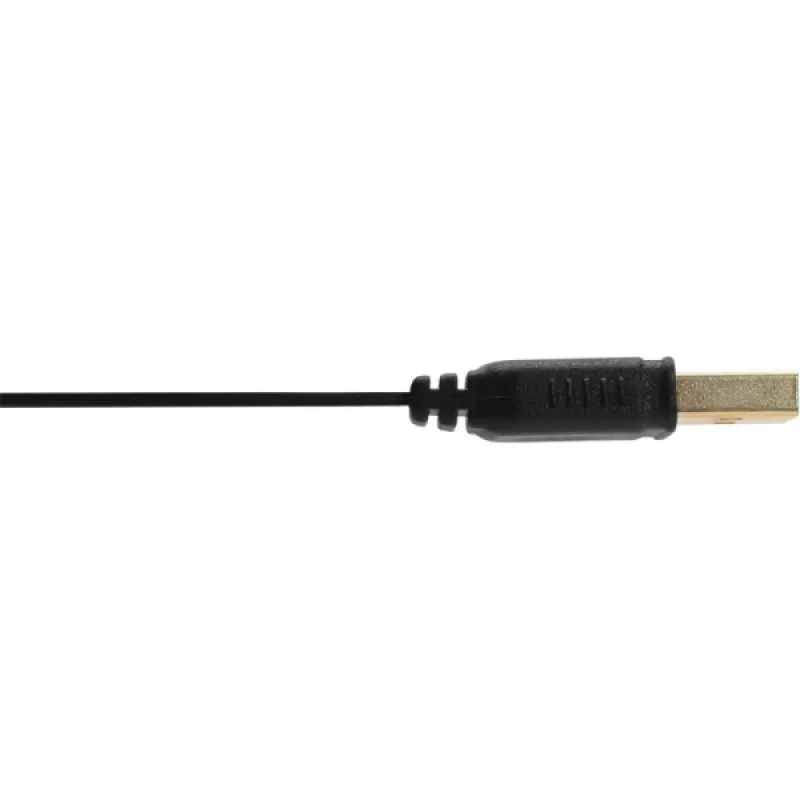 InLine USB 2.0 Flat Cable Type A male / female gold plated black 3m