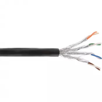InLine Outdoor Install. Cable S/FTP PiMF Cat.7a AWG 23 Copper 1200 Mhz PE, 100m