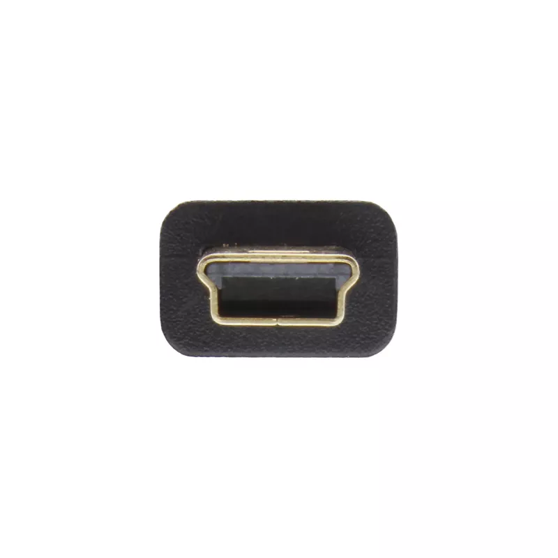 InLine USB 2.0 Flat Cable USB Type A male / Mini-B male 5pin black/gold 2m