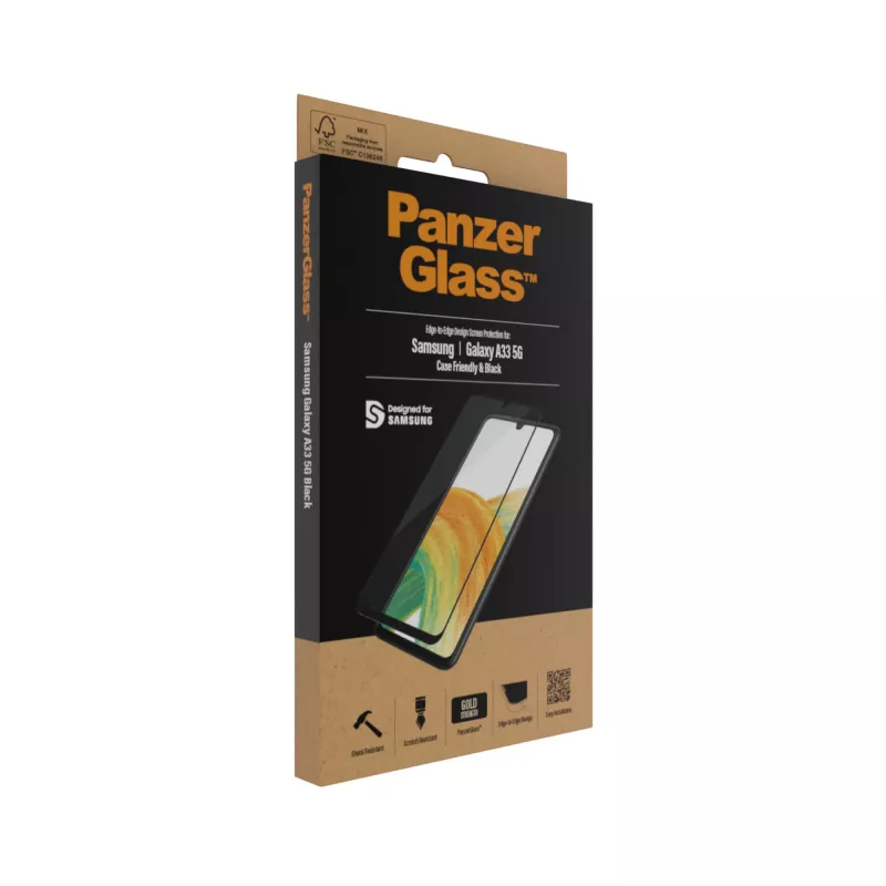 Screen Protector Glass PanzerGlass Samsung Galaxy A33 5G Scratch Shock Resistant