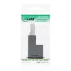 InLine patch cord adapter Cat.6A, RJ45 male / female, angled 90° upwards