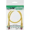 InLine Patch Cable S/FTP PiMF Cat.6 250MHz copper halogen free yellow 0.25m