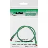 InLine Patch Cable S/FTP PiMF Cat.6 250MHz copper halogen free green 0.3m