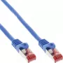 InLine Patch Cable S/FTP PiMF Cat.6 250MHz copper halogen free blue 0.5m