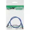 InLine Patch Cable S/FTP PiMF Cat.6 250MHz copper halogen free blue 0.5m