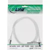 InLine Patch cable, Cat.6A, S/FTP, TPE flexible, white, 0.5m