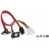 InLine HDD/SSD mounting frame SET with SATA and power cable, angled, w. screws